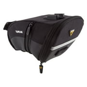 Topeak Aero Wedge Seat Bag: Medium, Black Bike Zippered Saddle Pouch